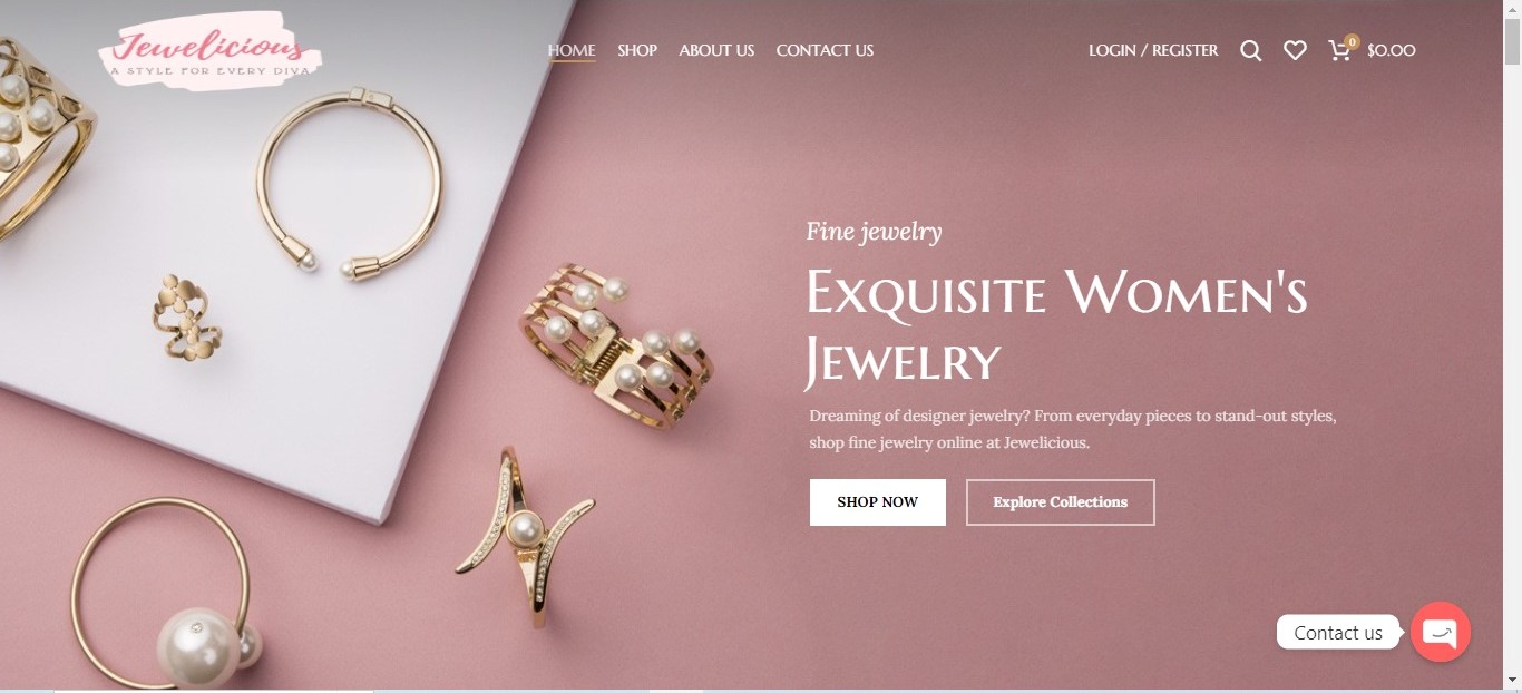 home page of jewelicious