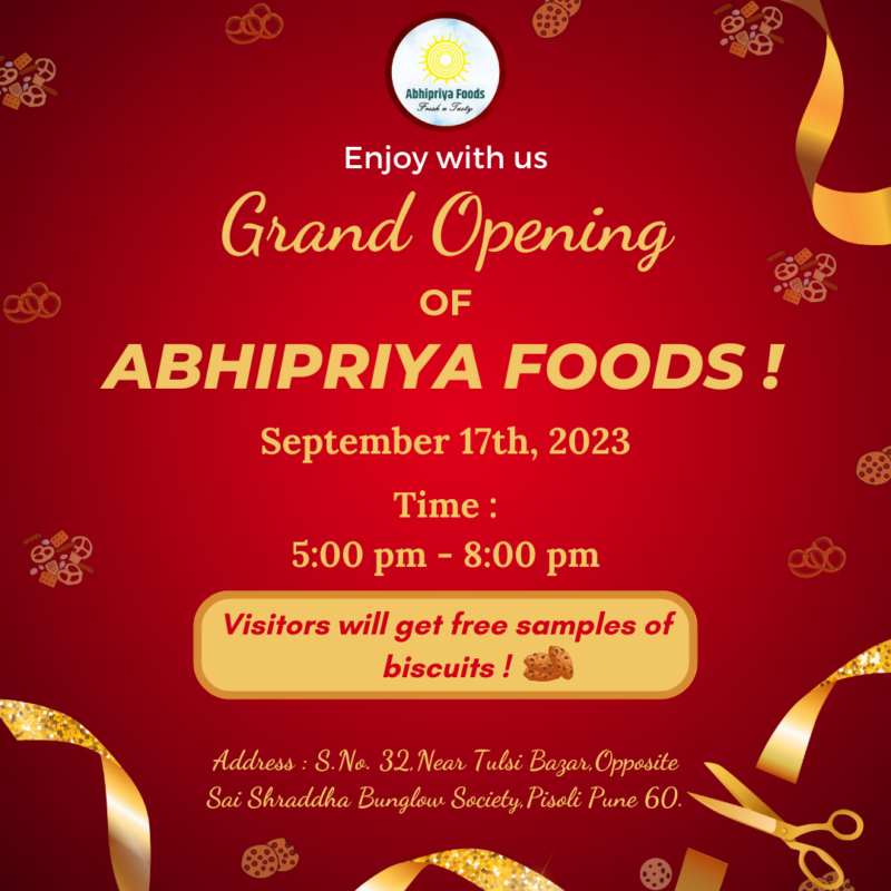 abhipriya foods opening brochure